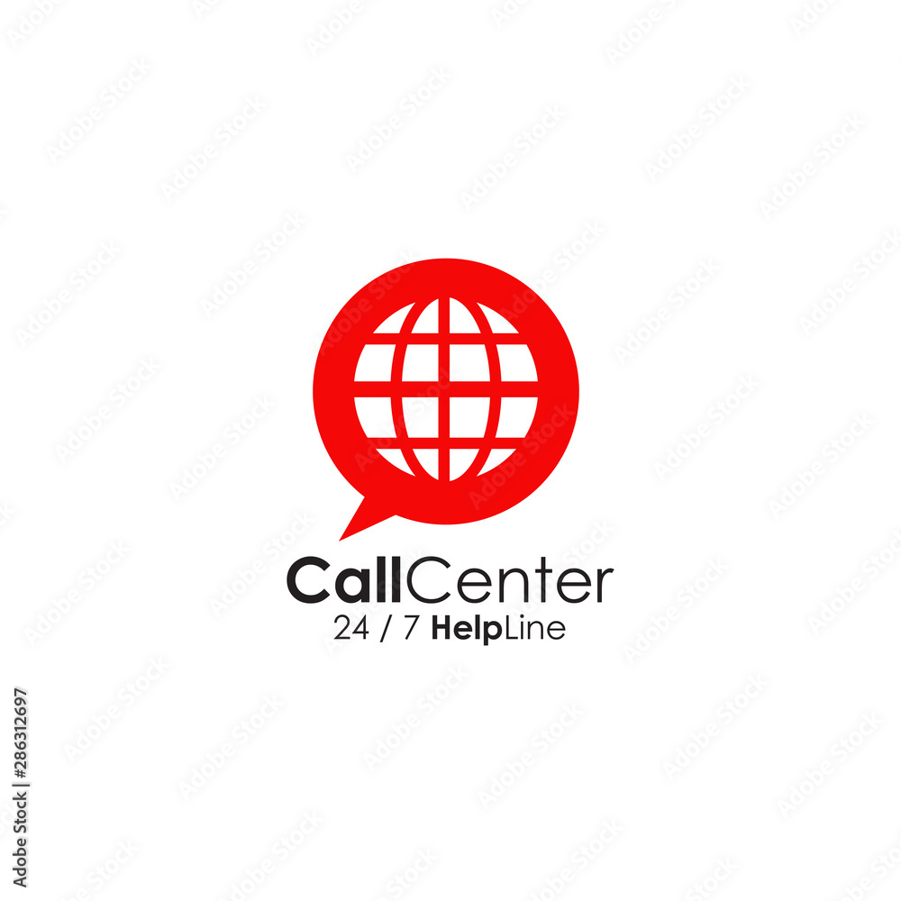 Call center icon logo design vector template Call center icon logo design vector template