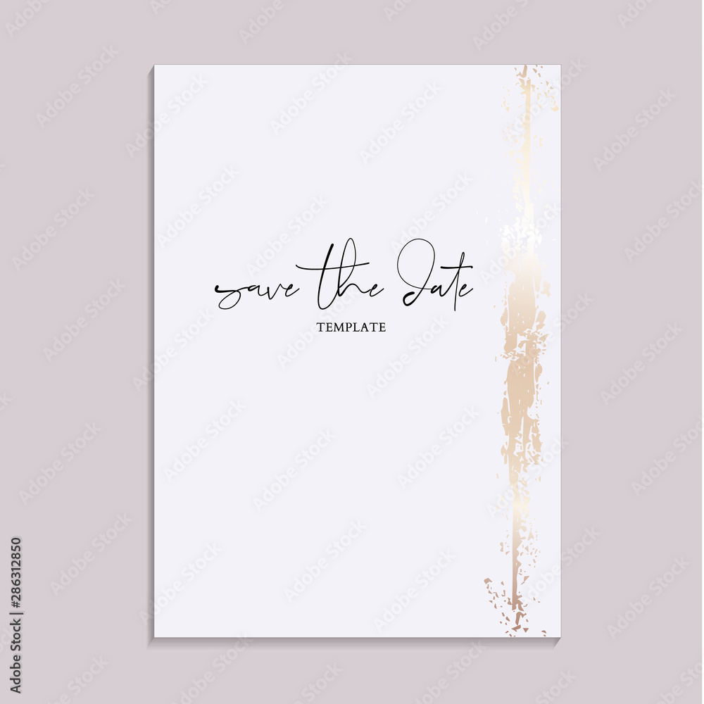 Elegant Save the date gold luxury textures. Glitter foil marble texture