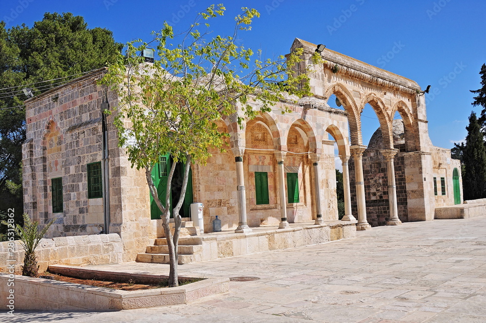 A view from the courtyard of the Al Aqsa Mosque