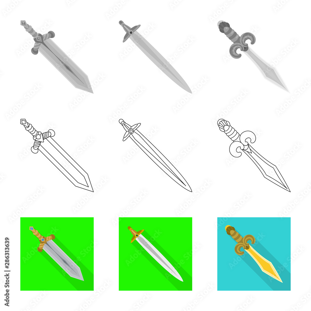 Vector design of game and armor logo. Collection of game and blade stock vector illustration. Vector design of game and armor logo. Collection of game and blade stock vector illustration.