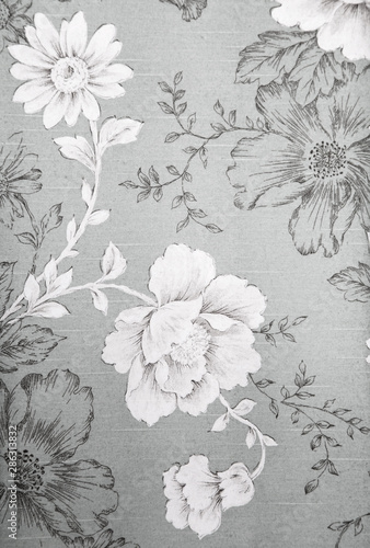Vintage floral fabric