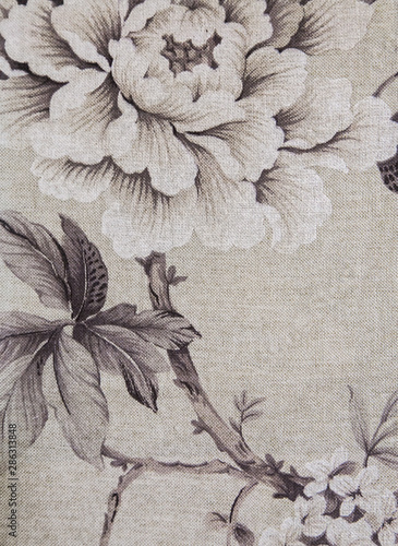 Vintage floral fabric