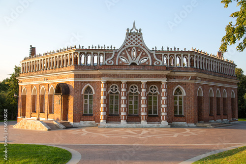 The old building Of the second cavalry corps in the Museum reserve Tsaritsyno. Moscow attractions of World tourism.