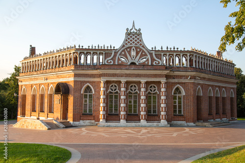Wallpaper Mural The old building Of the second cavalry corps in the Museum reserve Tsaritsyno. Moscow attractions of World tourism. Torontodigital.ca