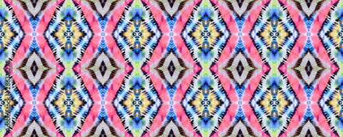 Obraz na plátně Tie Dye Seamless Pattern.