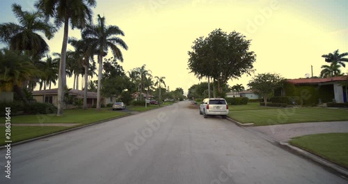 Driving plates residential neighborhood Hollywood Lakes FL photo