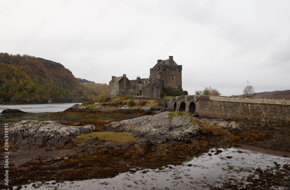 Eilean Donan Castle at Loch Alsh, Scotland, United Kingdom, Europe