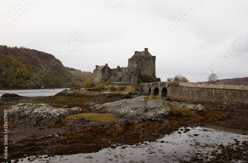 Eilean Donan Castle at Loch Alsh  Scotland  United Kingdom  Europe