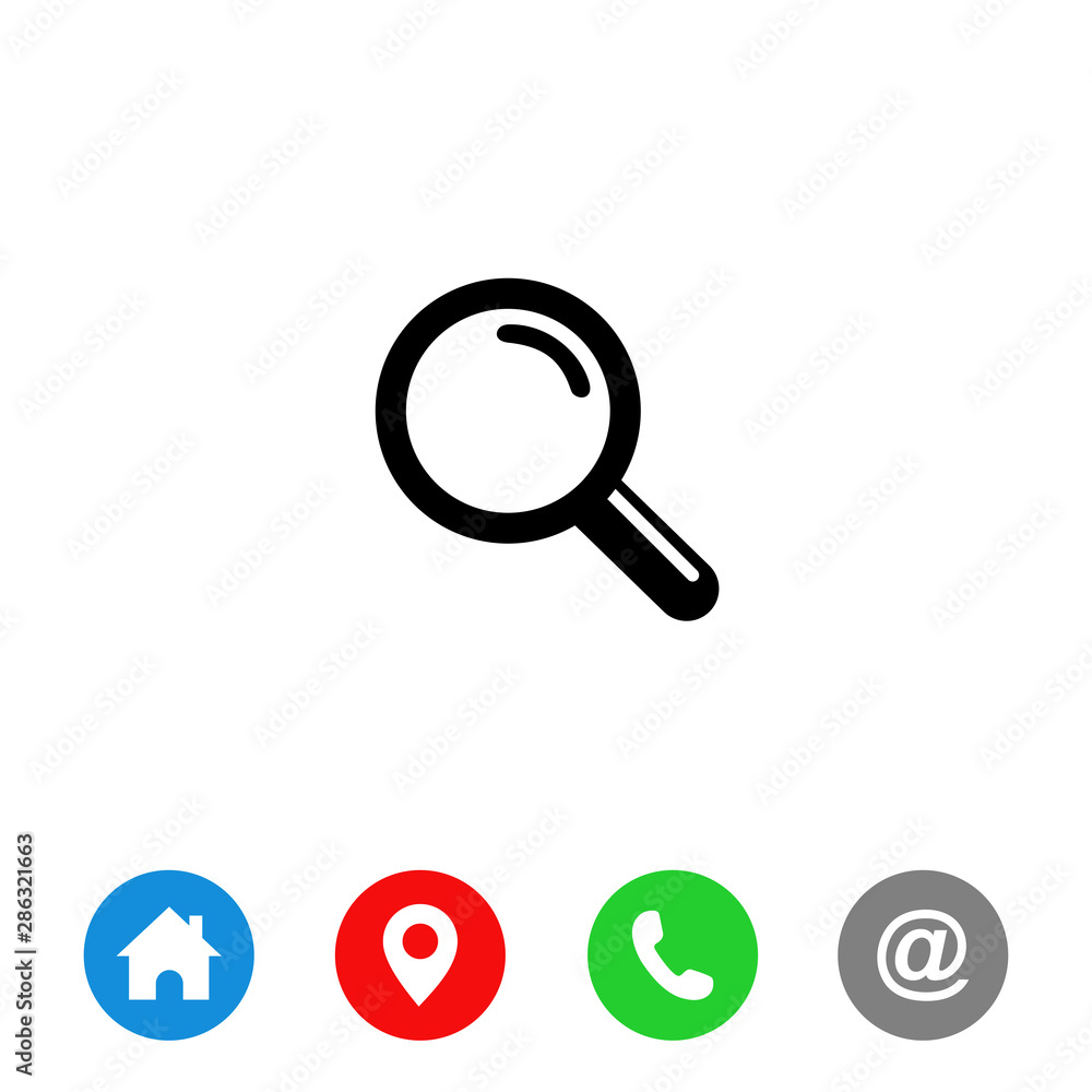 search magnifying glass icon vector. . symbol for web site Computer and mobile vector. search magnifying glass icon vector. . symbol for web site Computer and mobile vector.