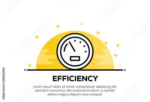 EFFICIENCY ICON CONCEPT