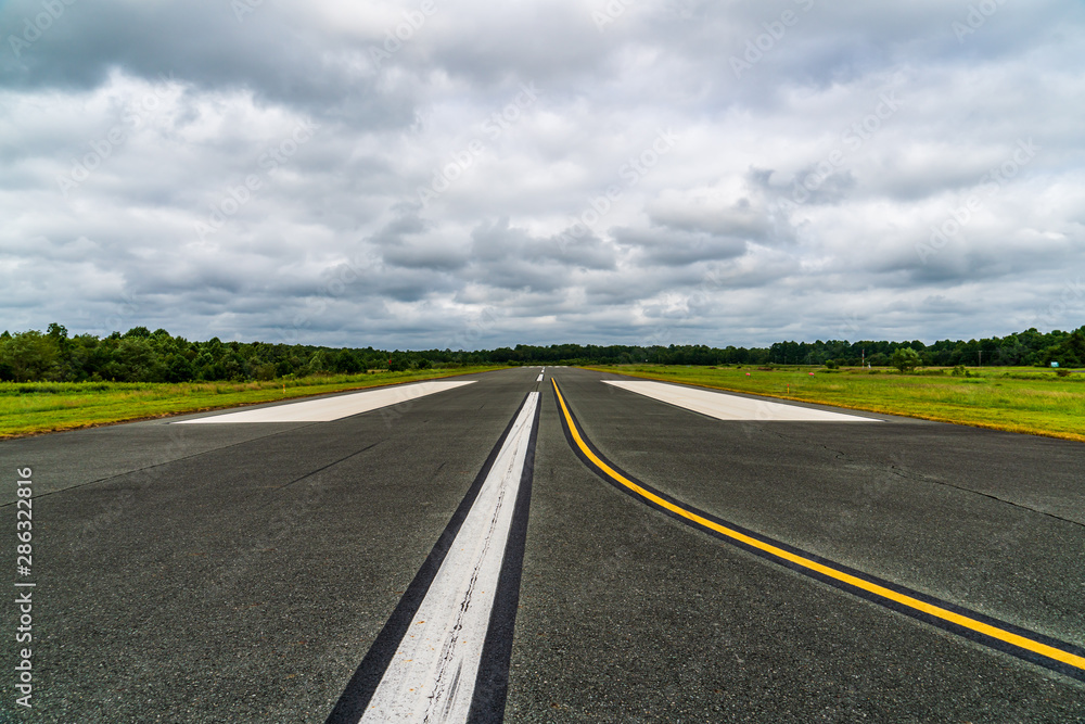 Runway and Clouds Runway and Clouds