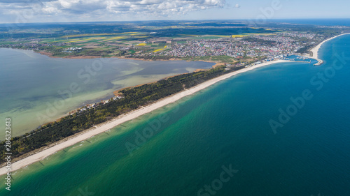 Wladyslawowo resort on the Baltic Sea and Puck Bay © konradkerker