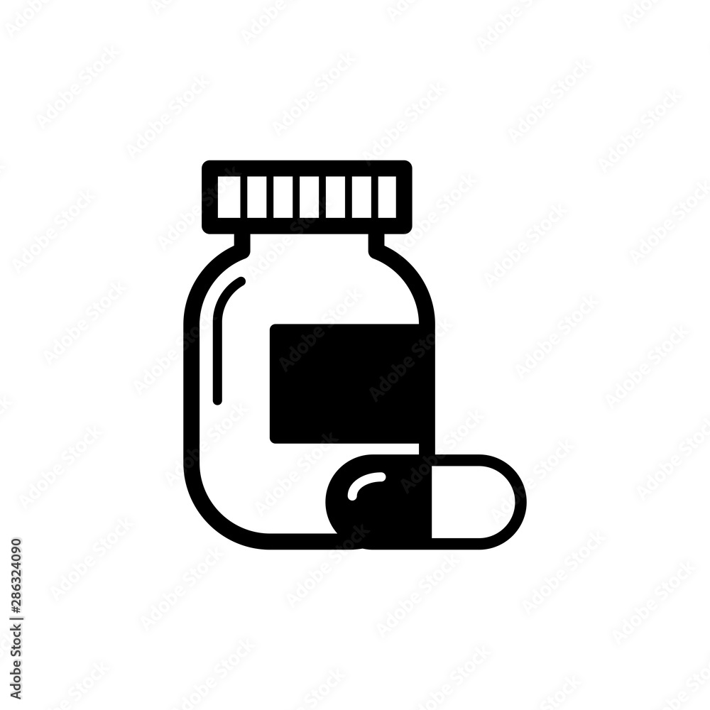 Capsule bottle icon design trendy Capsule bottle icon design trendy