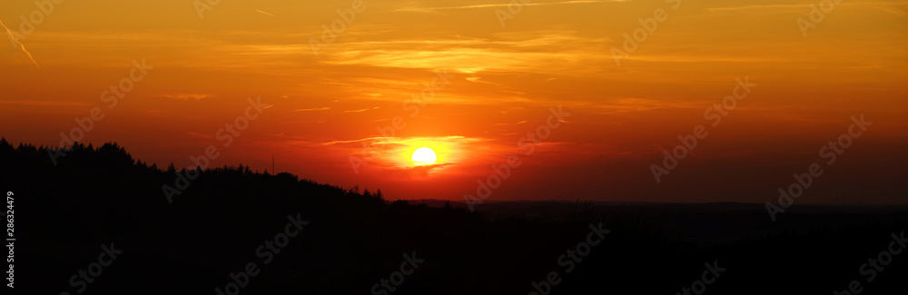 Sunset Aske 24.08.2019 panorama