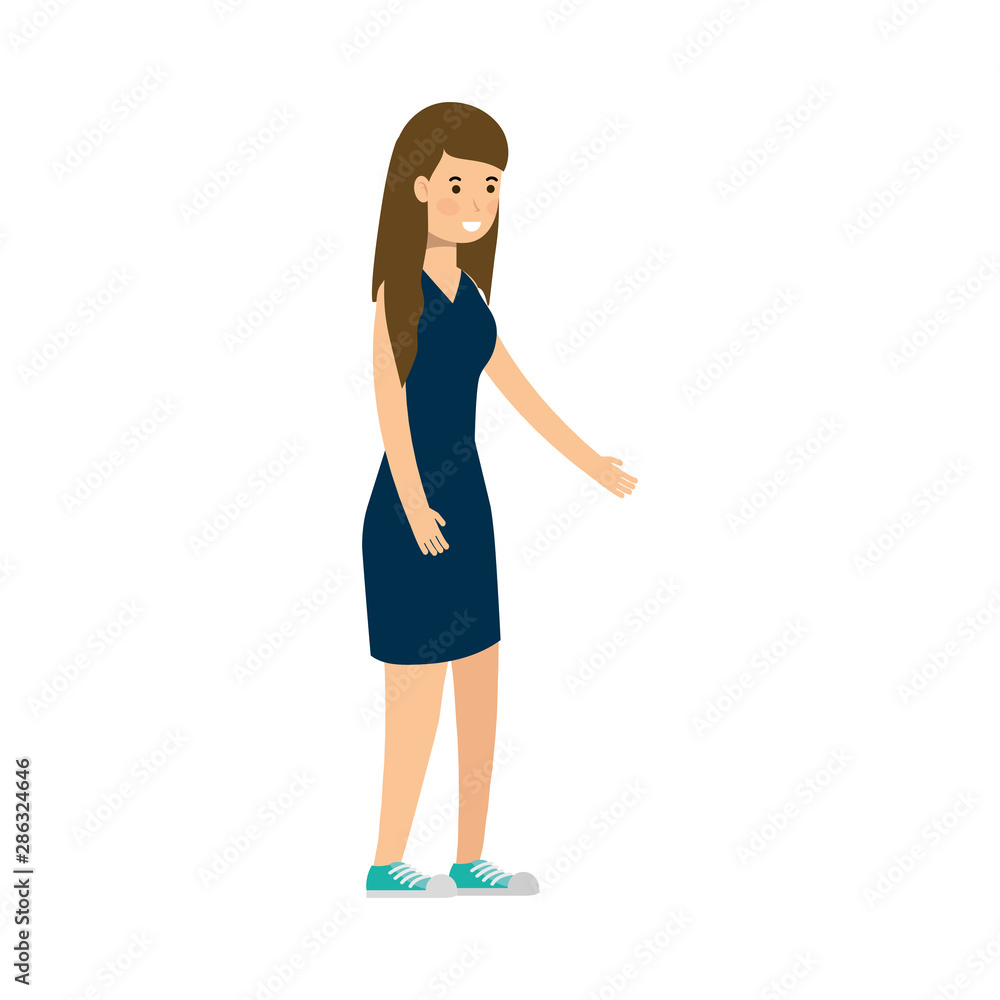 Isolated avatar woman vector design Isolated avatar woman vector design