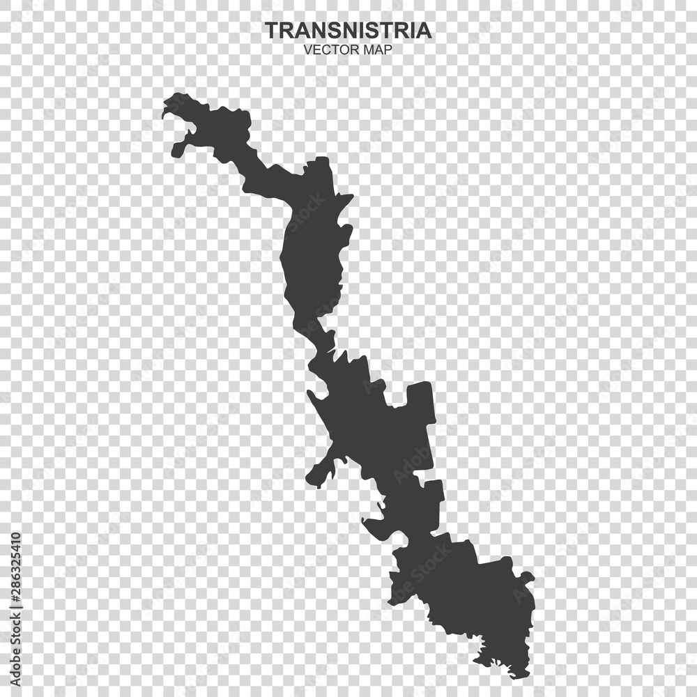 Fototapeta premium vector map of Transnistria on transparent background