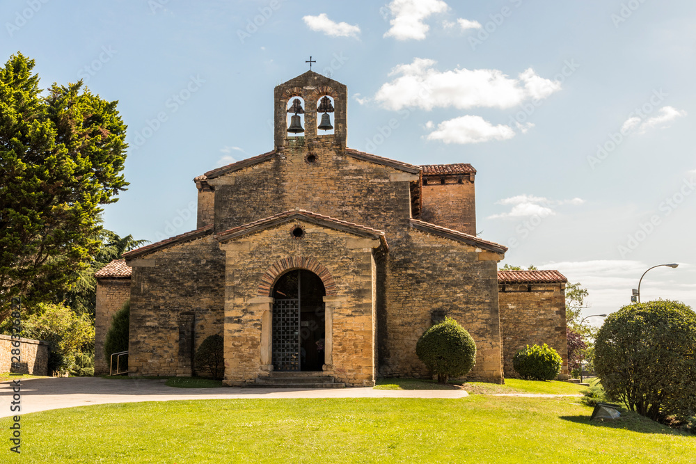 Oviedo, Spain. The Church of San Julian de los Prados, a Roman Catholic pre-Romanesque temple in Asturias. A World Heritage Site since 1985