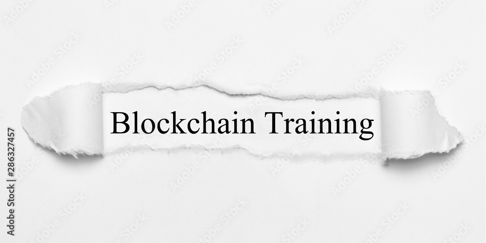 Fototapeta premium Blockchain Training 