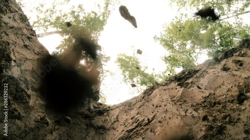 We Are Buried Concept High Angle View Shot