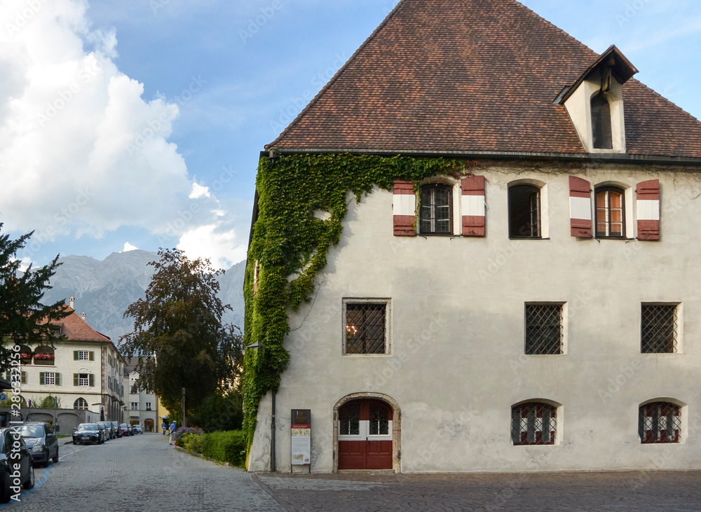Buildings in Hall in Tirol, Austria