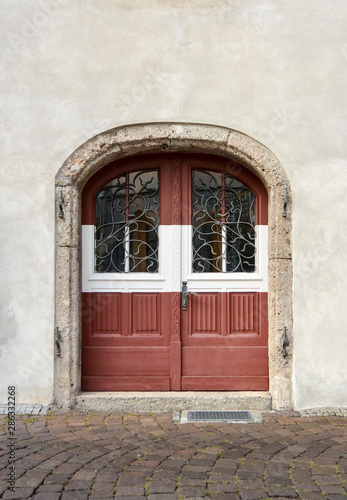 Ancient arched wooden door © smartin69