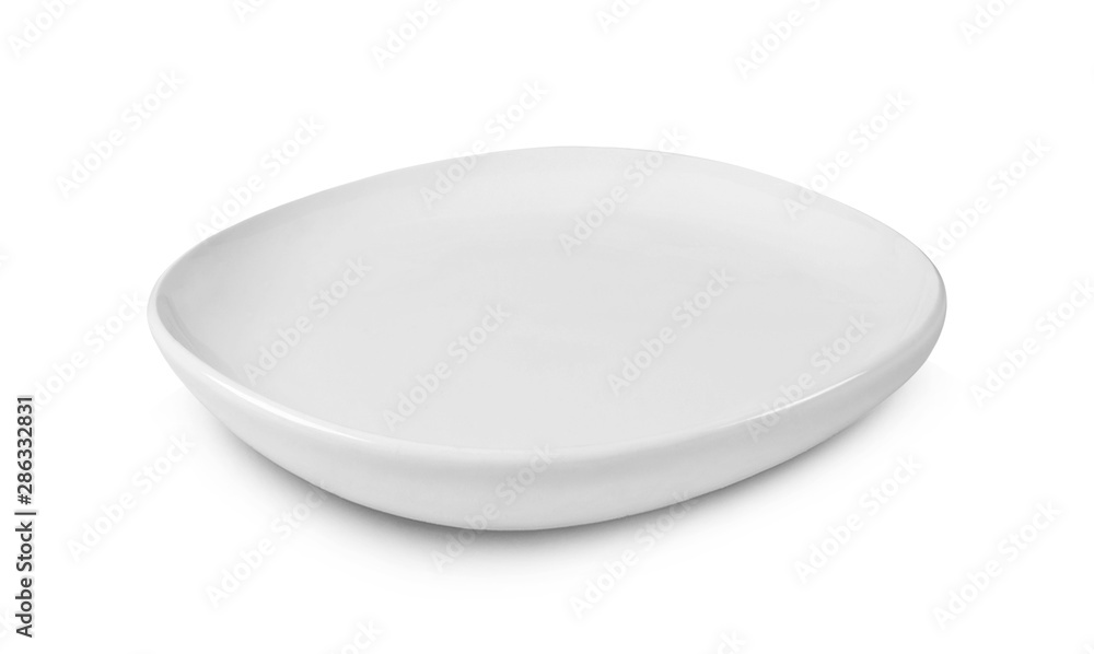 white plate isolated on white background white plate isolated on white background