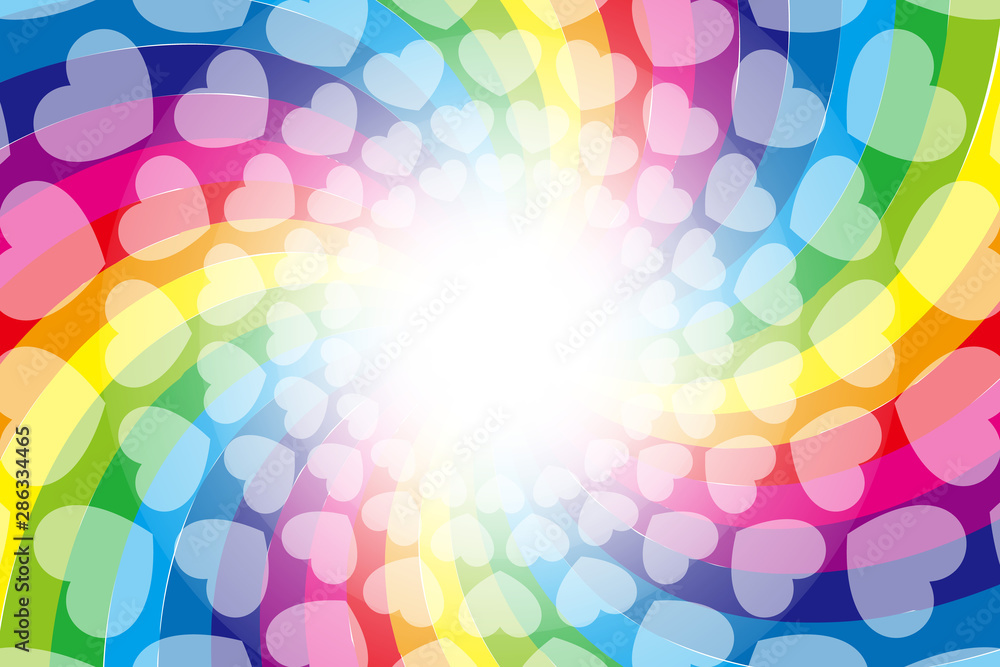 ベクターイラスト背景素材 レインボーカラー ハートパターン エンターテインメントショービジネス 渦巻 Stock Vector Adobe Stock ベクターイラスト背景素材 レインボーカラー ハートパターン エンターテインメントショービジネス 渦巻 Stock Vector Adobe Stock