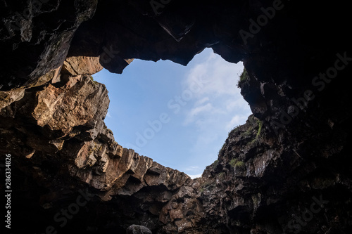 Canvas Print Cave opening