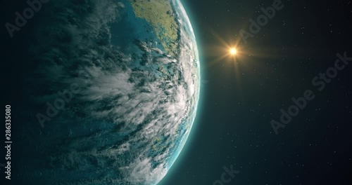 Hypothetical process of planetary engineering by which the surface and climate of Mars would be changed to make large areas of the environment hospitable to humans. High quality 4K CG animation.