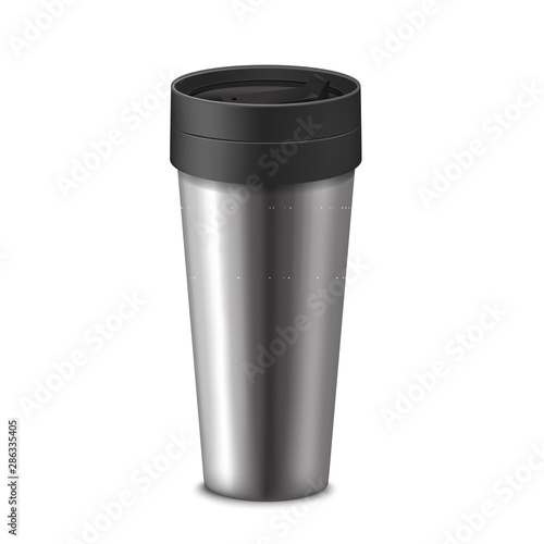 Realistic 3d Detailed Tumbler Thermos Cup. Vector