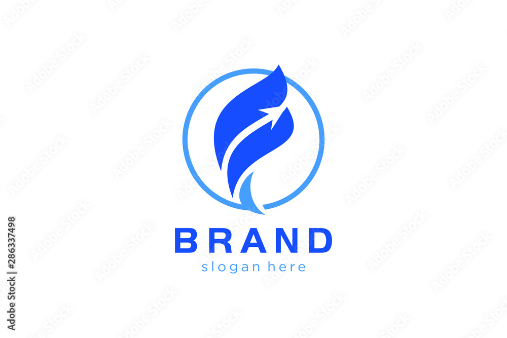 letter F with arrow logo concept ready to use letter F with arrow logo concept ready to use