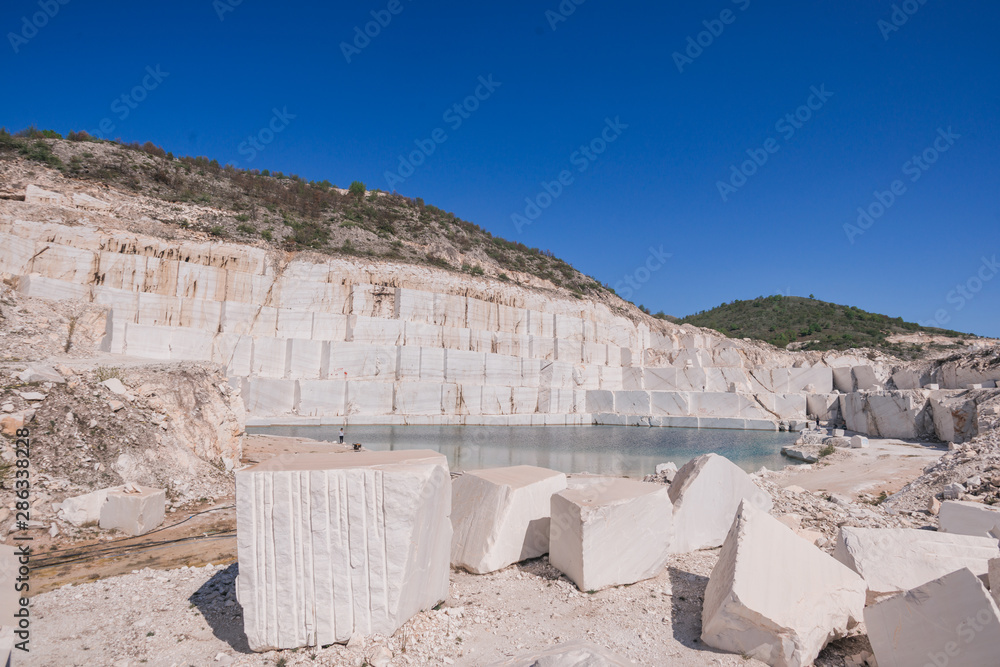 Landscape in the mountains of marble rocks Landscape in the mountains of marble rocks