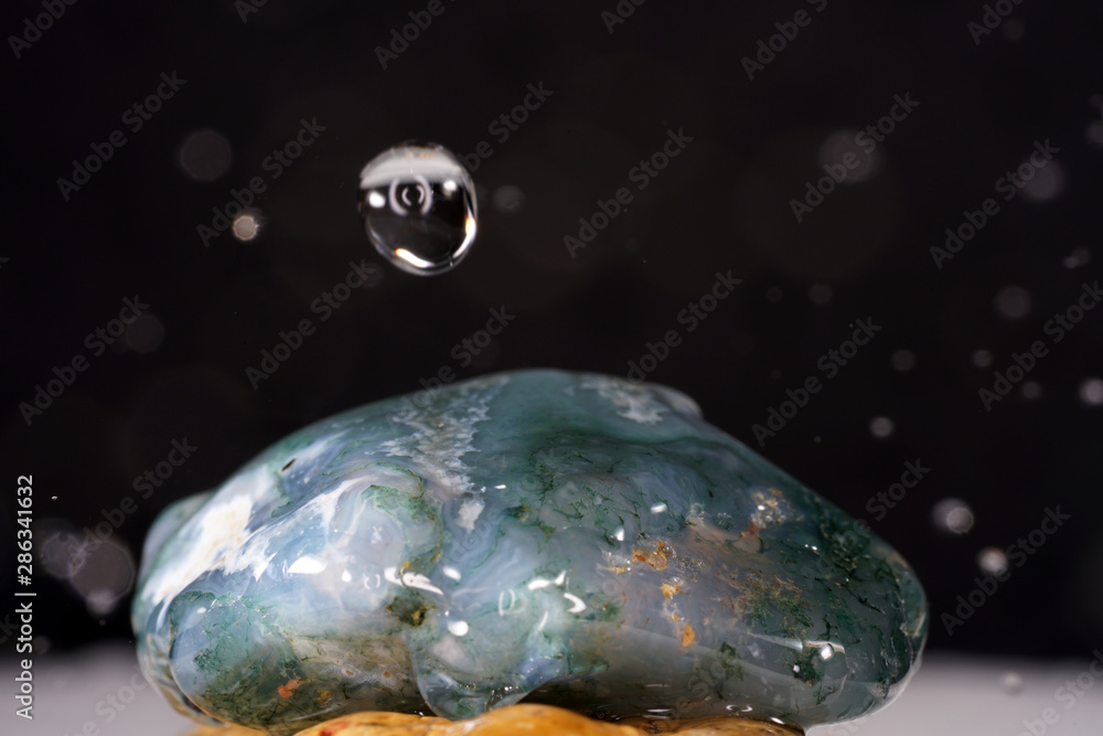 Moss Agate is a type of chalcedony that contains minerals of green ...