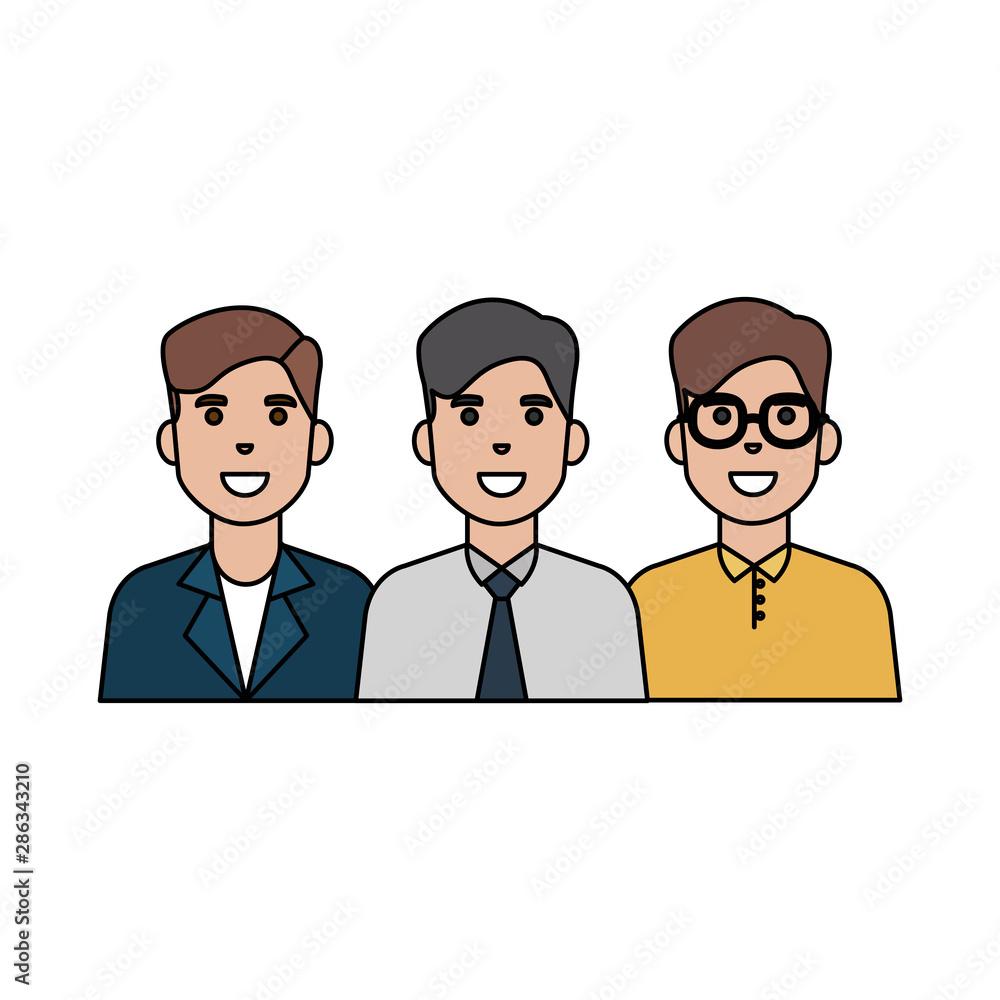 Isolated avatar men vector design Isolated avatar men vector design