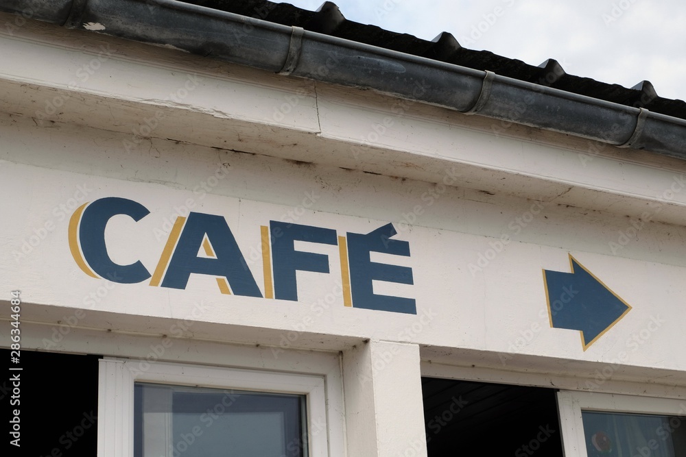 Obraz premium Enseigne de café