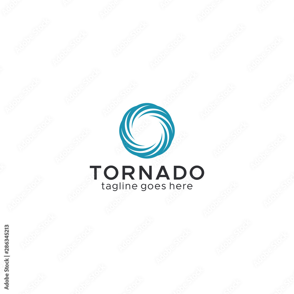 Tornado, vortex, hurricane logo template