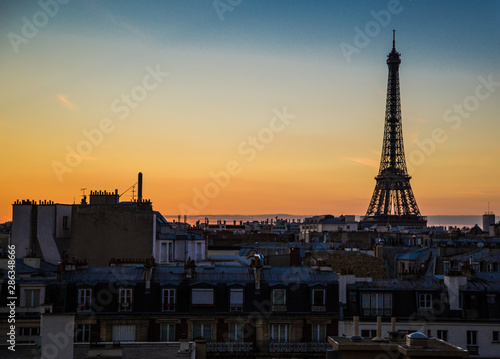 Views of Paris from the roofs, in France © pierrick