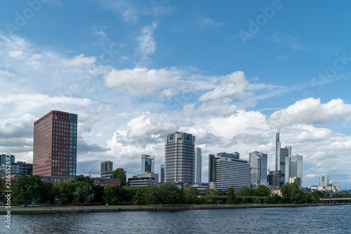 Sunny day in Frankfurt Main  Germany