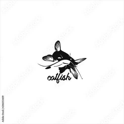 catfish vector logo design template