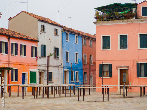 Maisons colorées à Venise