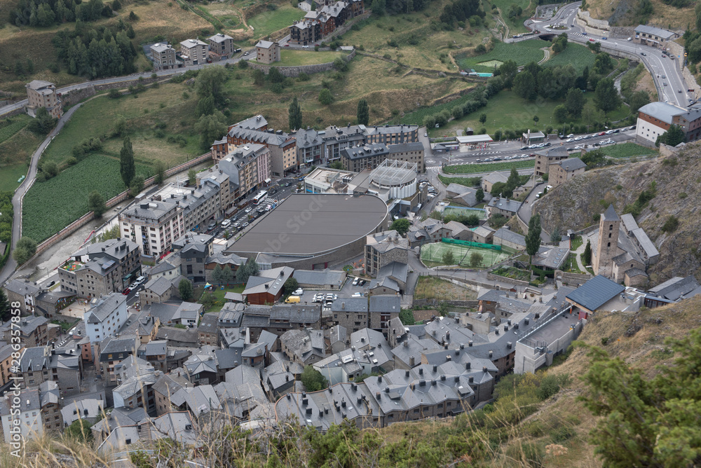 Cityscape of Canillo in Andorra.