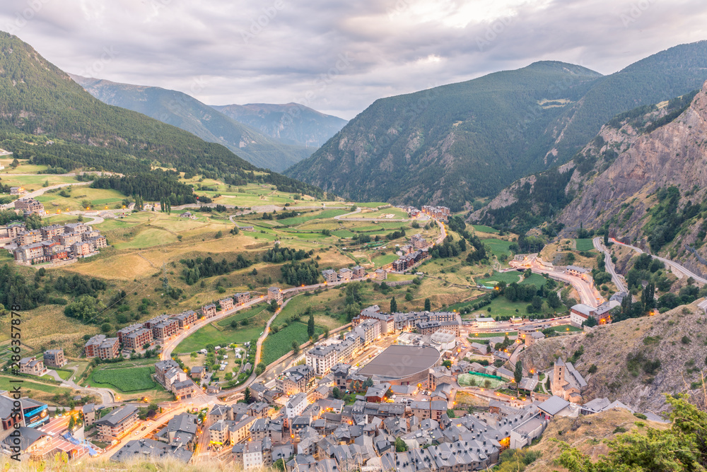 Cityscape of Canillo in Andorra. Cityscape of Canillo in Andorra.