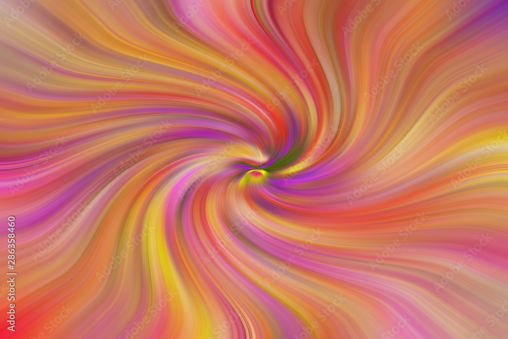 Abstract spiral texture illustration. Color Waves background. Modern design for banner, flyer, poster, wallpaper, brochure, smartphone screen