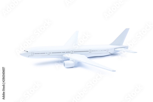 Airplane model isolated on white background