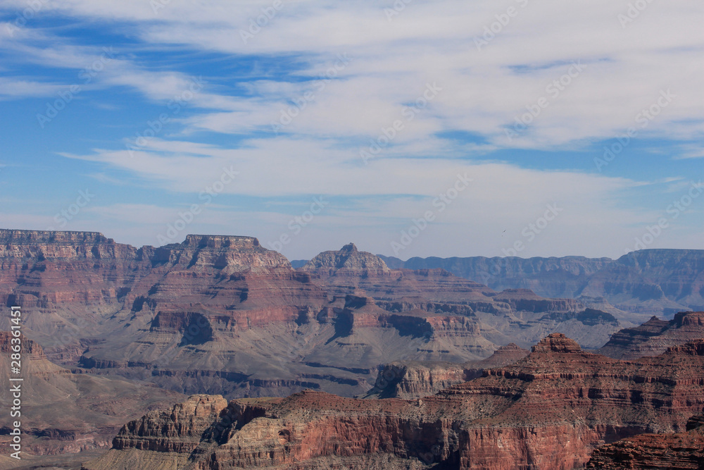 Scenic view of the canyons from from South Rim, Grand Canyon National Park, USA