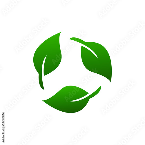Biodegradable recyclable plastic free package icon. vector illustration