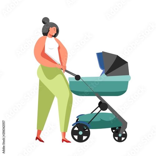 Happy family concept vector flat isolated illustration