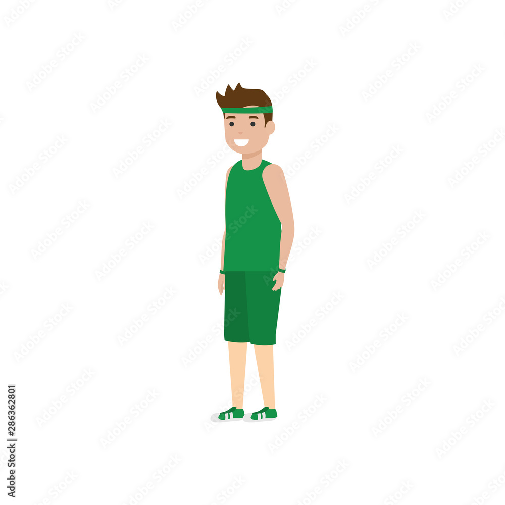 Isolated boy cartoon design