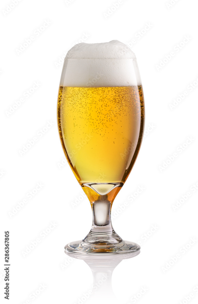 Beer glass isolated on white background Beer glass isolated on white background