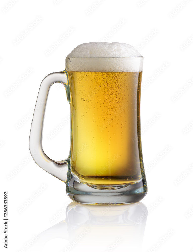 Beer glass isolated on white background Beer glass isolated on white background